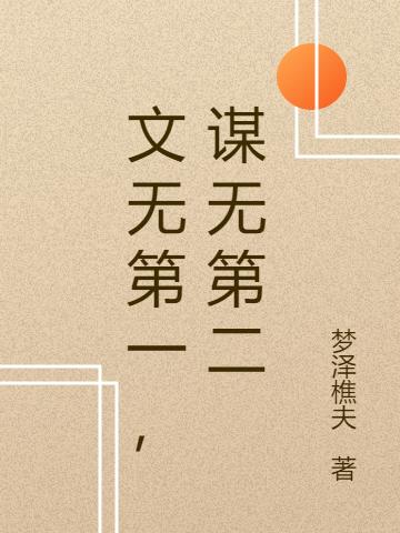 文无第一,谋无第二